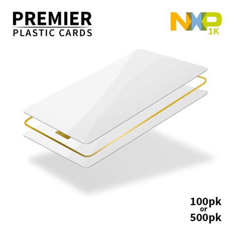 NXP MIFARE Classic 1K EV1 Blank White PVC Cards, 